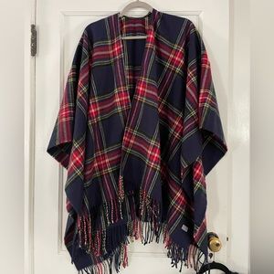 Blue plaid women’s wrap